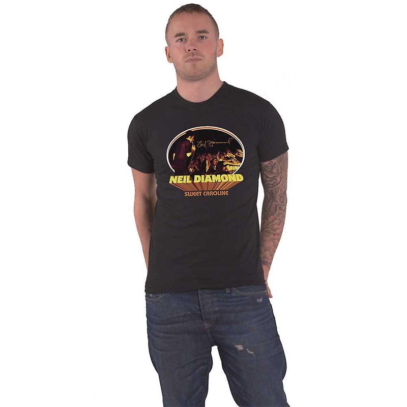 Neil Diamond T Shirt Sweet Caroline Oval Logo new Official Unisex Black