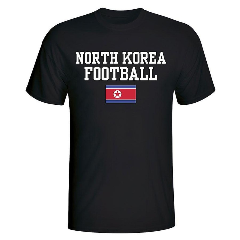 North Korea Football T-Shirt – Black