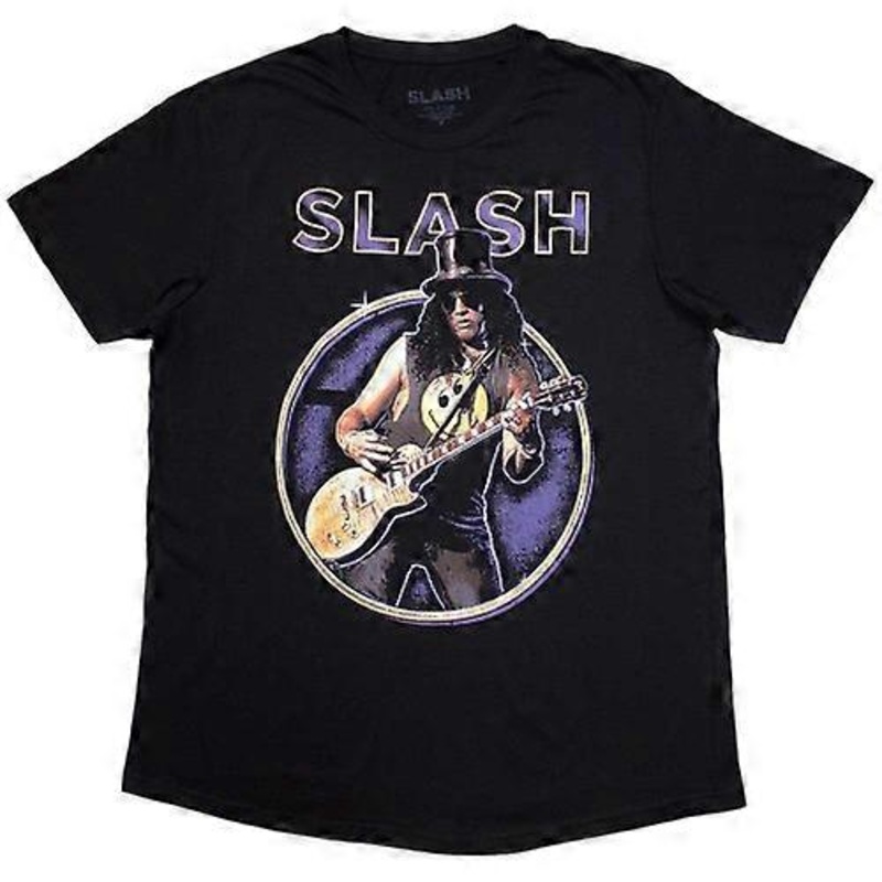 Slash Unisex Adult Purple Circle T-Shirt