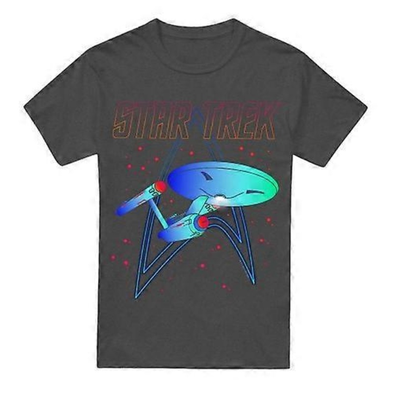 Star Trek Unisex Adult Neon T-Shirt
