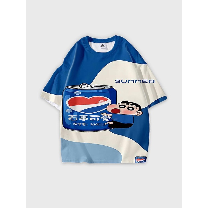 T-shirt short sleeve round neck summer casual loose B2005