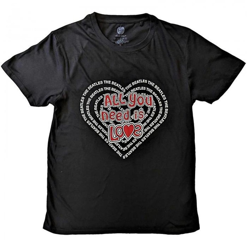 The Beatles Unisex Adult All You Need Is Love Cotton T-Shirt
