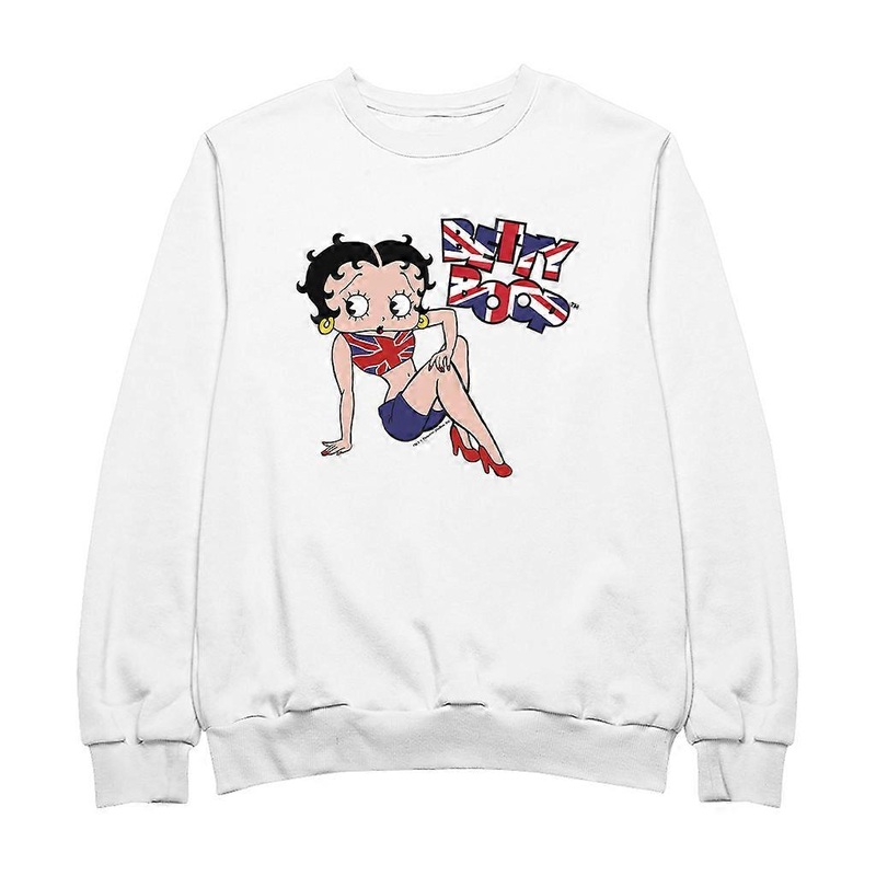 Betty Boop UK Union Jack Flag Clothing Women’s Sweatshirt