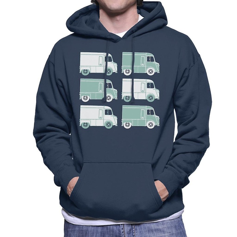 Citroen Retro Type H Van Art Men’s Hooded Sweatshirt