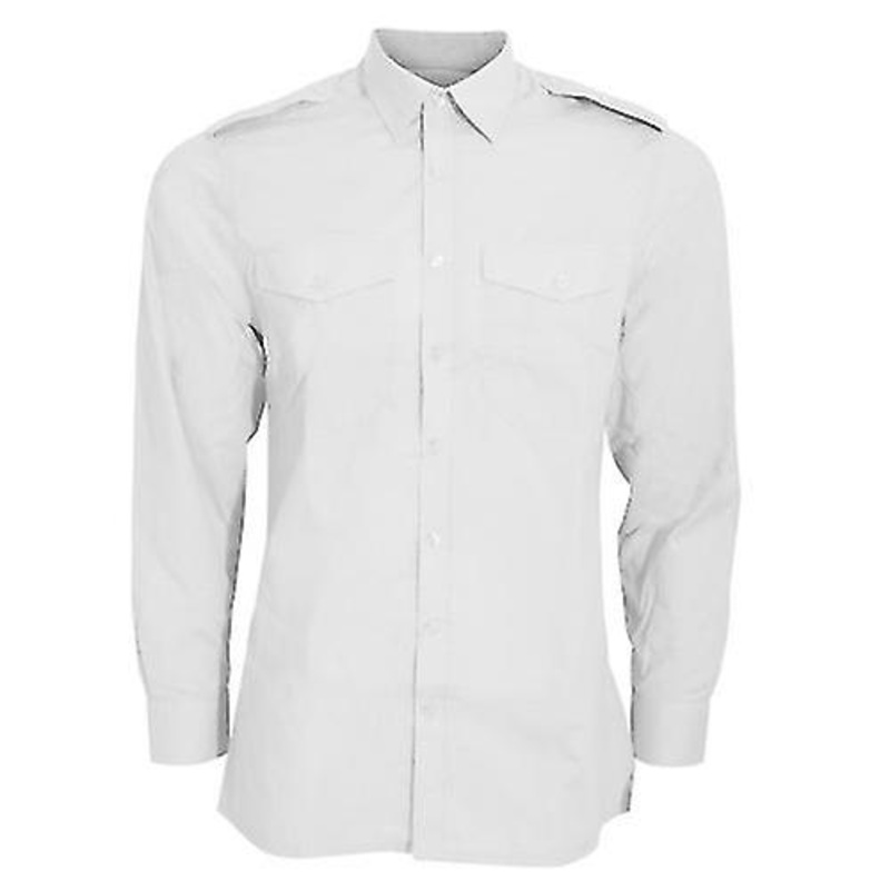 Kustom Kit Mens Long Sleeve Pilot Shirt