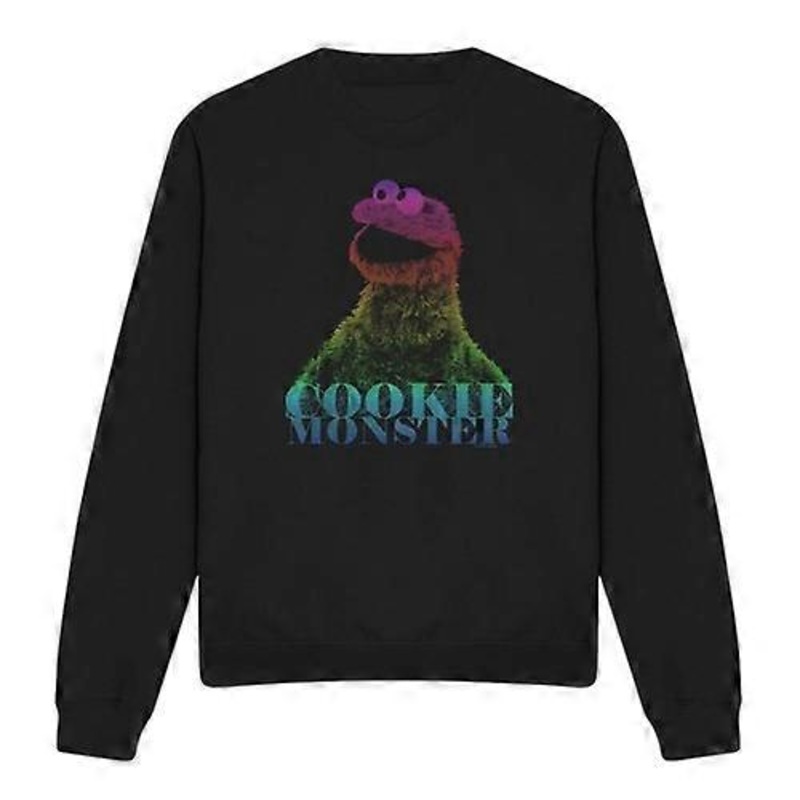 Sesame Street Unisex Adult Cm Halftone Cookie Monster Sweatshirt