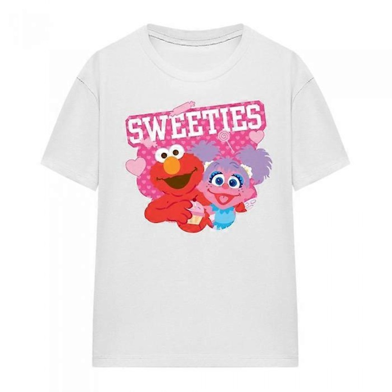 Sesame Street Womens/Ladies Sweeties Elmo Valentine’s Day T-Shirt