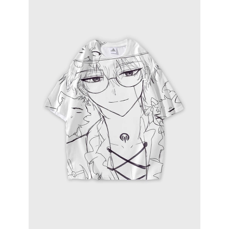 T-Shirt Short Sleeve Round Neck, Summer Casual Loose Graphic Tee, Unisex The Link Click W387