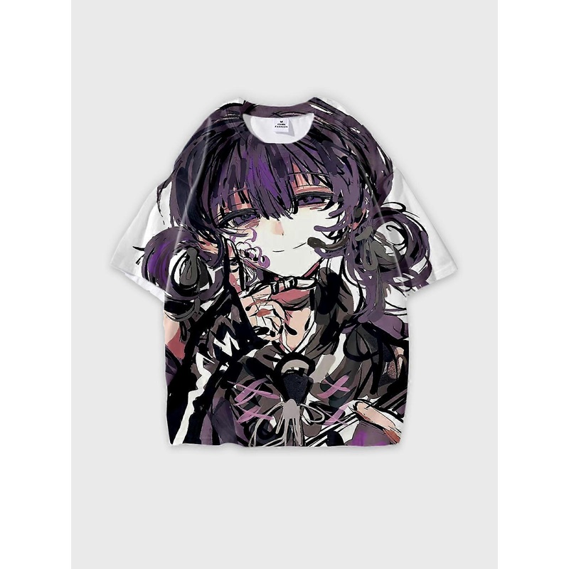 T-Shirt Short Sleeve Round Neck, Summer Casual Loose Graphic Tee, Unisex The Toilet-bound Hanako-kun W74