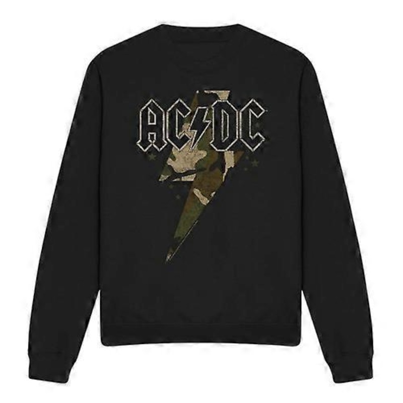 AC/DC Unisex Adult Camo Bolt Sweatshirt