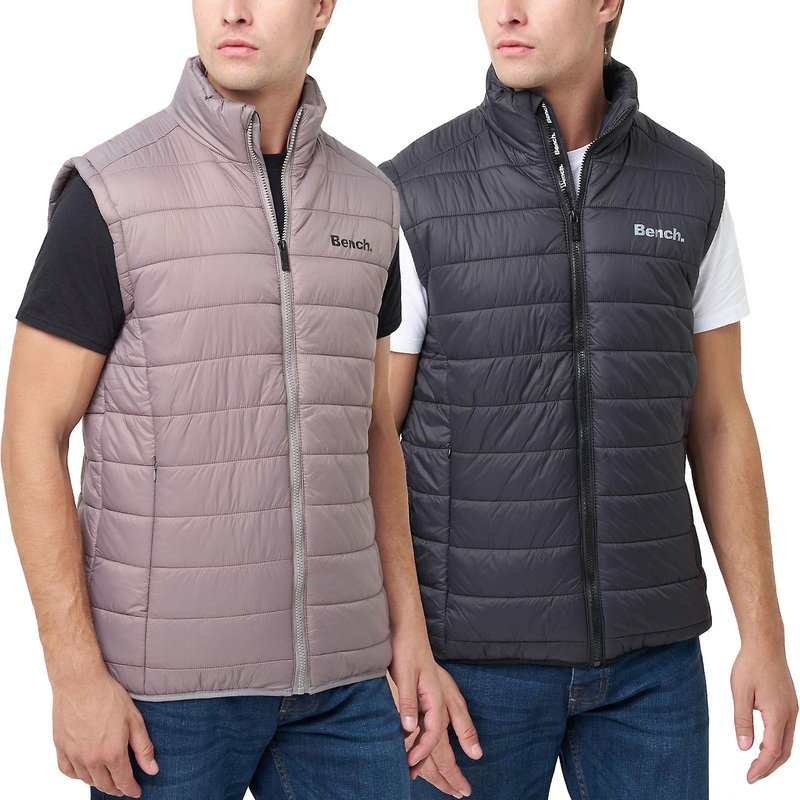 Bench Mens Bullard Lightweight Padded High Neck Warm Winter Bodywarmer Gilet