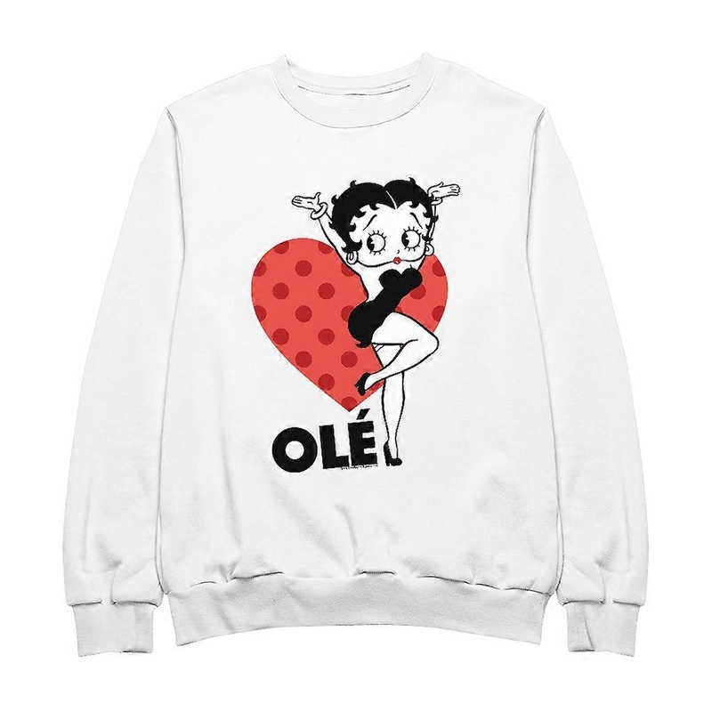 Betty Boop Ole Heart Pose Women’s Sweatshirt