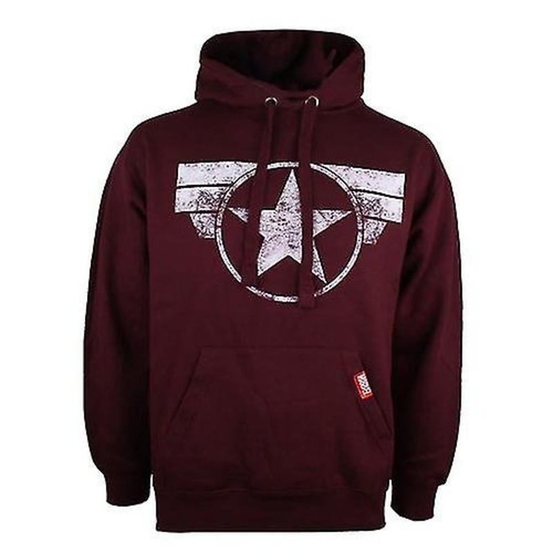 Captain America Mens Logo Hoodie