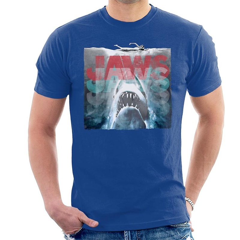 Jaws Layered Text Logo Men’s T-Shirt