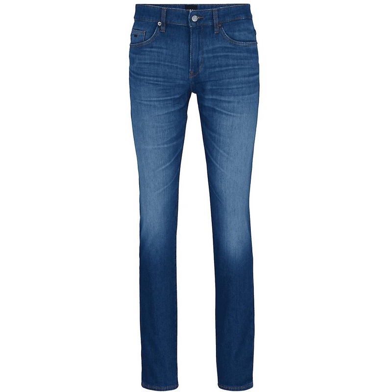 Men’s Hugo Boss Delaware3-1 Cotton Slim Fit Mid Wash Blue Jeans