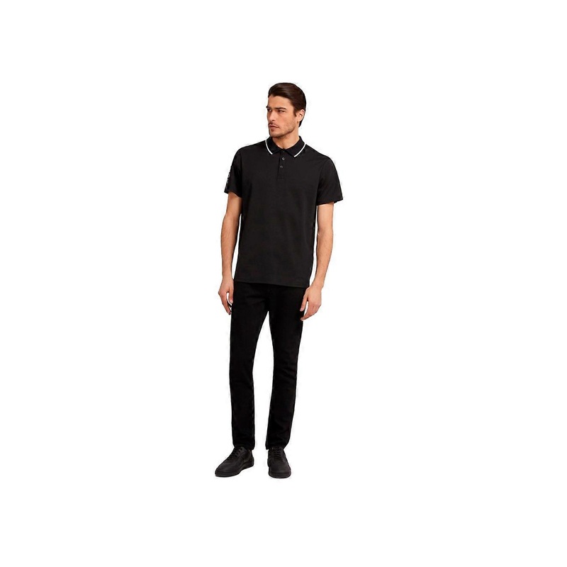 Polo Guess Original Logo Men Black