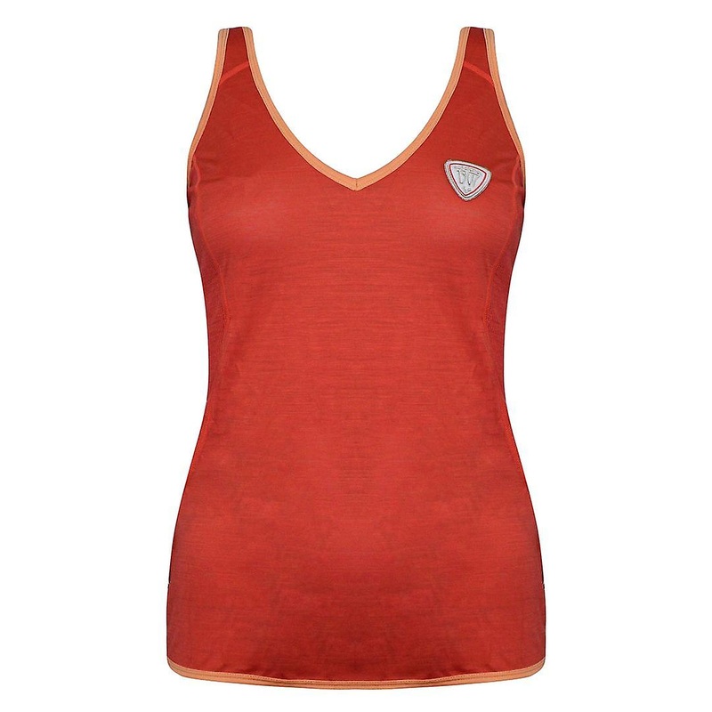 Rossignol Magic V-Neck Strappy Womens Red/Orange Tank Top RLDWL02 332