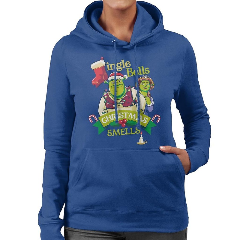 Shrek Christmas Jingle Bells Christmas Smells Women’s Hooded Sweatshirt