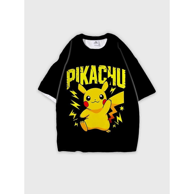 T-shirt round neck Cartoon Pattern loose short sleeve E1365