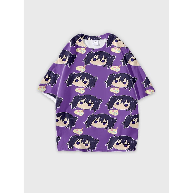 T-Shirt Round Neck, Loose Short Sleeve Himouto! Umaru-chan Graphic Tee, Unisex Summer Casual Top W3206