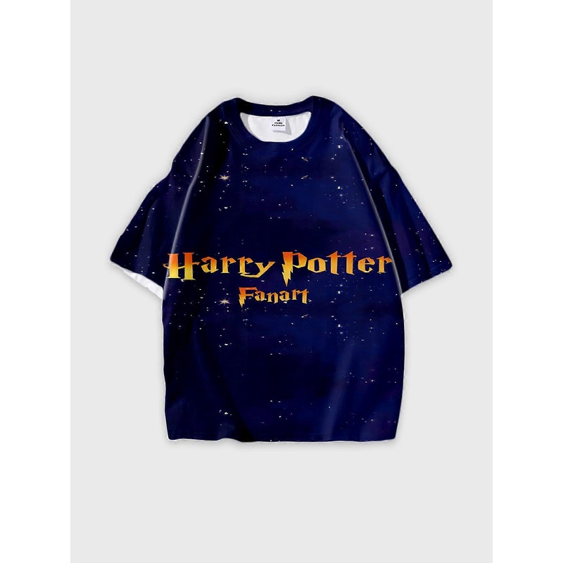 T-Shirt Short Sleeve Round Neck, Summer Casual Loose Graphic Tee, Unisex Harry Potter V1581