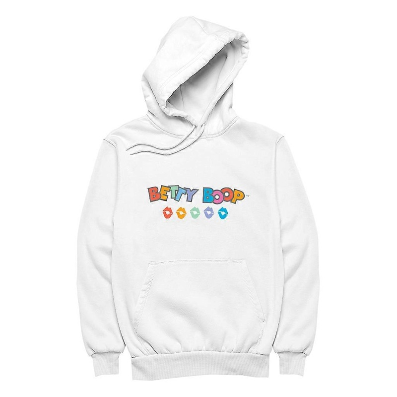 Betty Boop Rainbow Name and Lips Men’s Hooded Sweatshirt