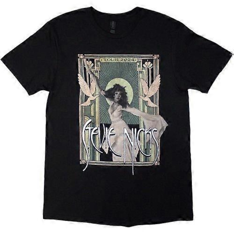 Stevie Nicks Unisex Adult Tour ’24 Doves Back Print T-Shirt