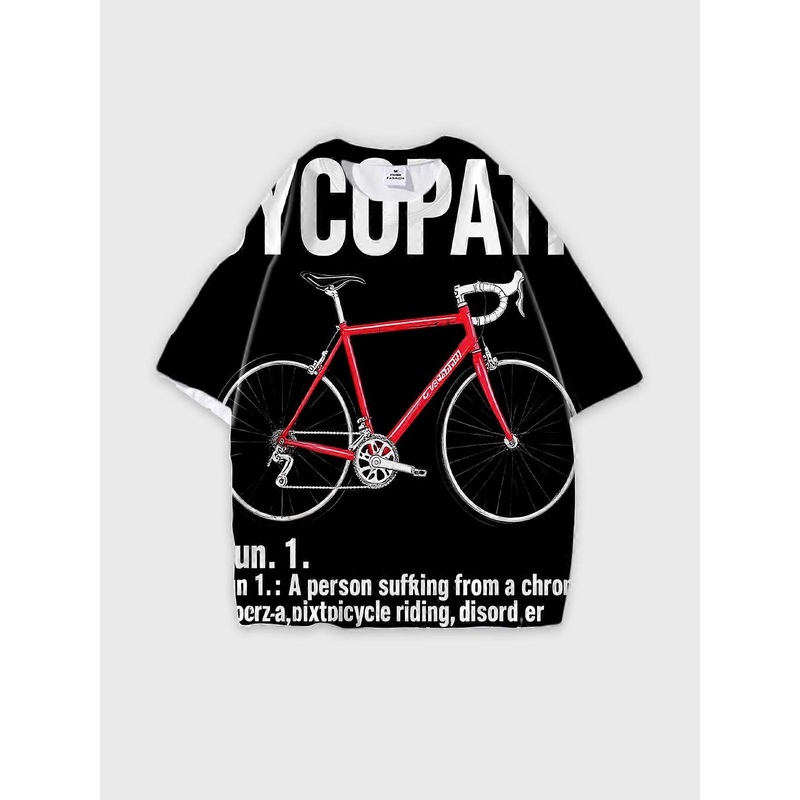 T-Shirt Short Sleeve Round Neck, Summer Casual Loose Graphic Tee, Unisex Pattern V3184
