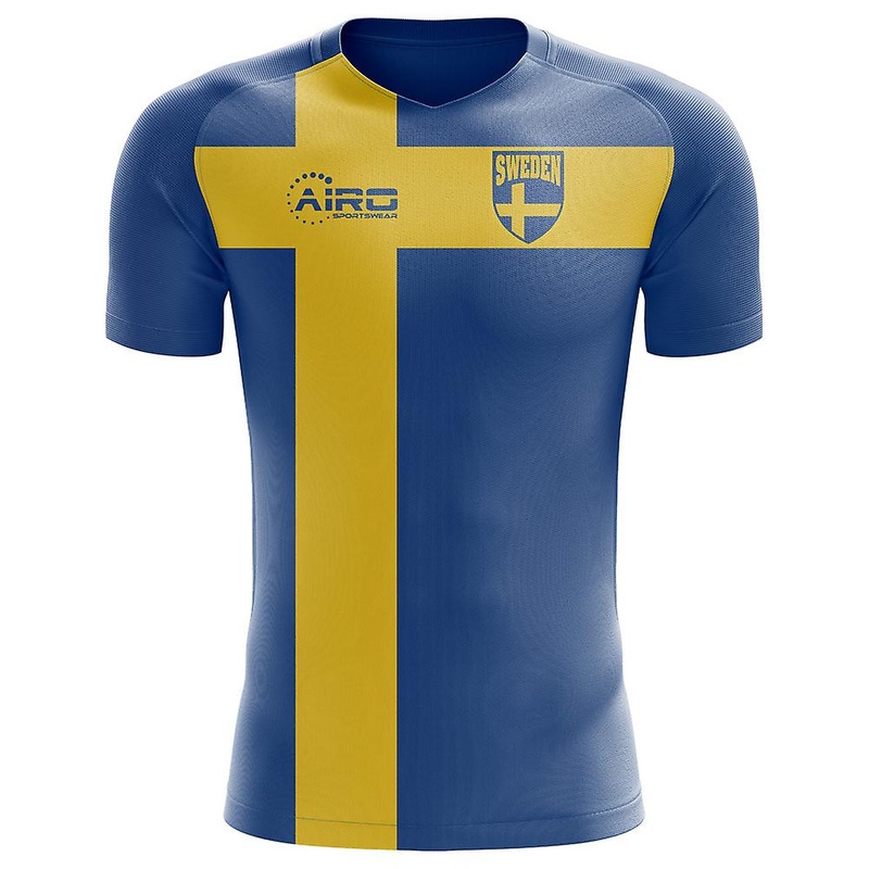 2025-2026 Sweden Flag Concept Football Shirt – Womens