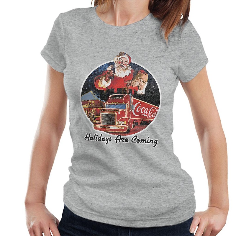 Coca Cola Holidays Are Coming Women’s T-Shirt
