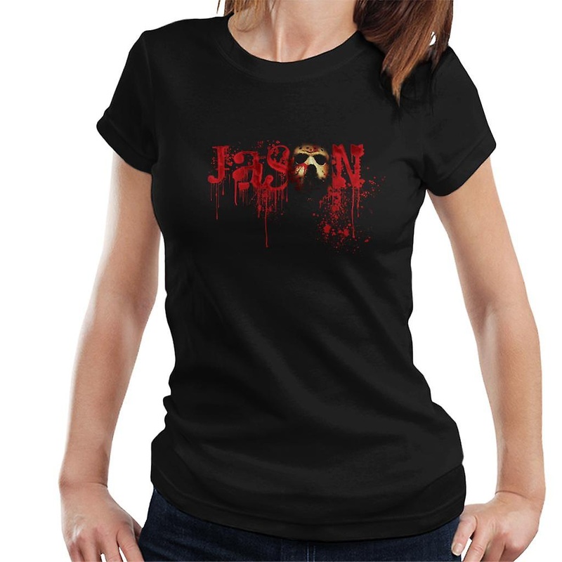 Friday 13th Jason Voorhees Crimson Logo Women’s T-Shirt