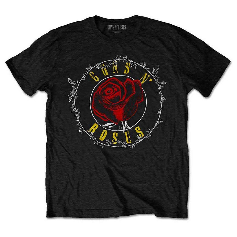 Guns N Roses Rose Circle T Shirt