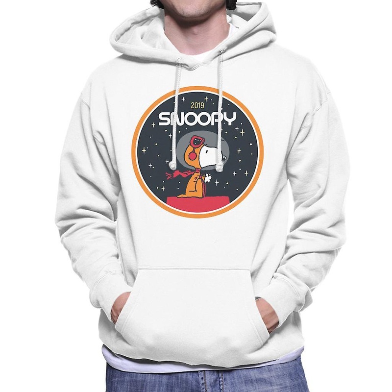 Peanuts Snoopy Kennel Ship Through Space Men’s Hooded Sweatshirt
