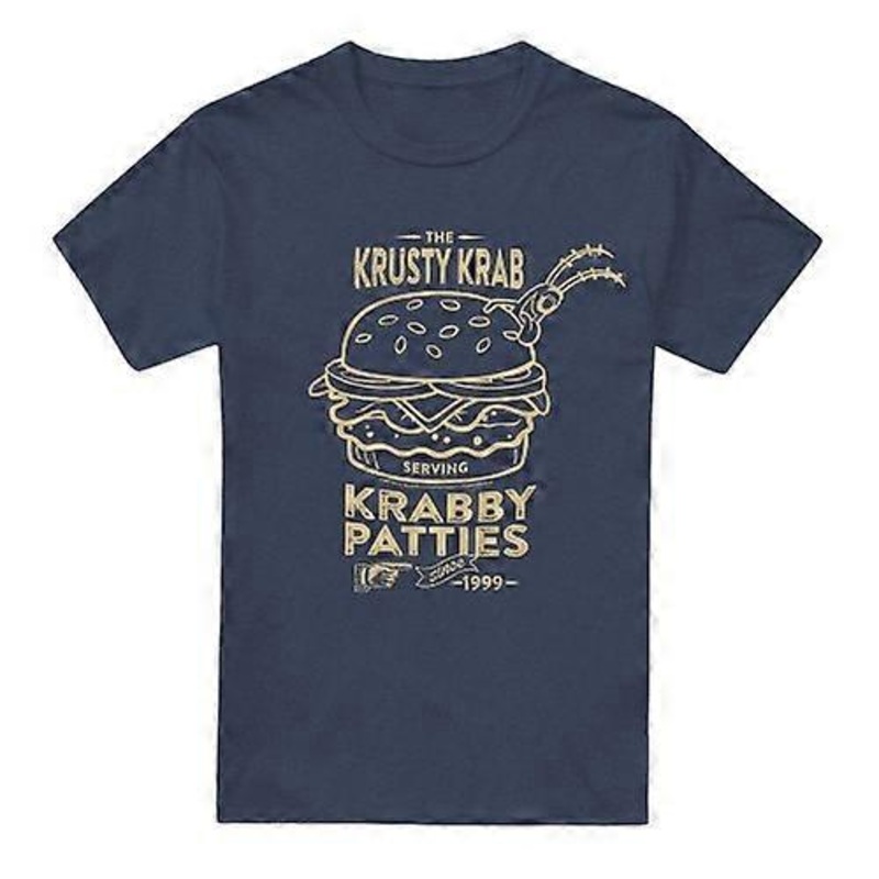 SpongeBob SquarePants Unisex Adult The Krusty Krab Shock Mono T-Shirt