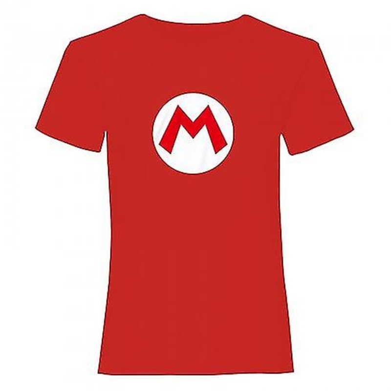Super Mario Unisex Adult Logo T-Shirt