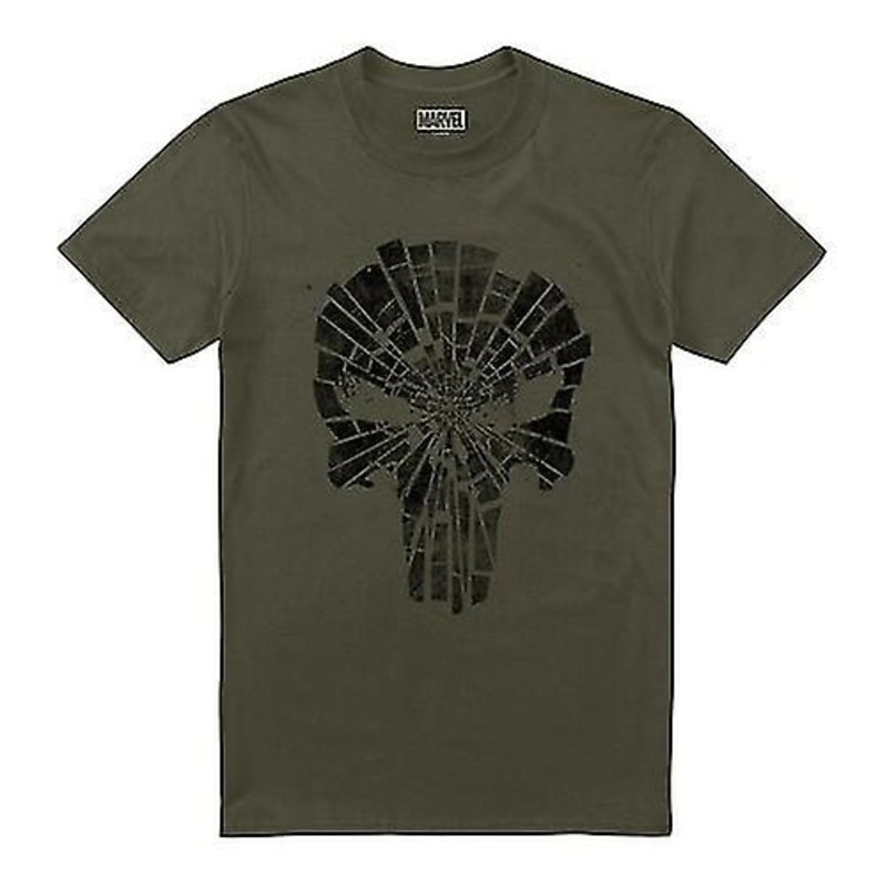 The Punisher Mens Shattered Logo T-Shirt