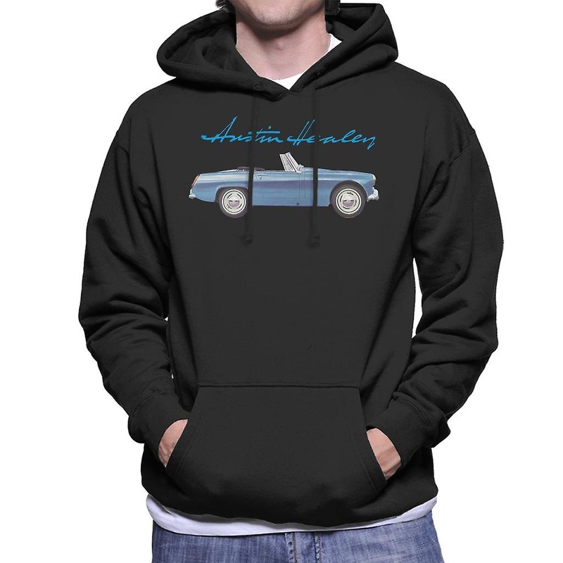 Austin Healey Blue British Motor Heritage Men’s Hooded Sweatshirt