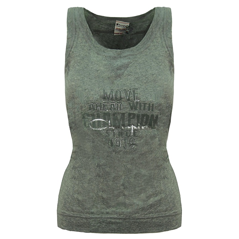 Champion Heritage Classics Sleeveless Grey Womens Sports Vest Top 106336 357