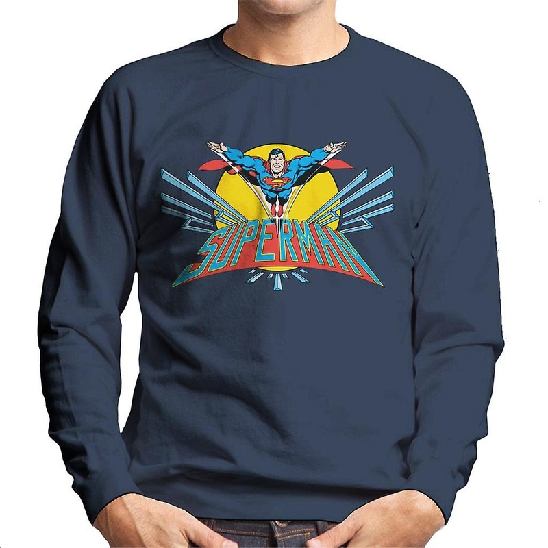Superman Flying Past The Sun Men’s Sweatshirt
