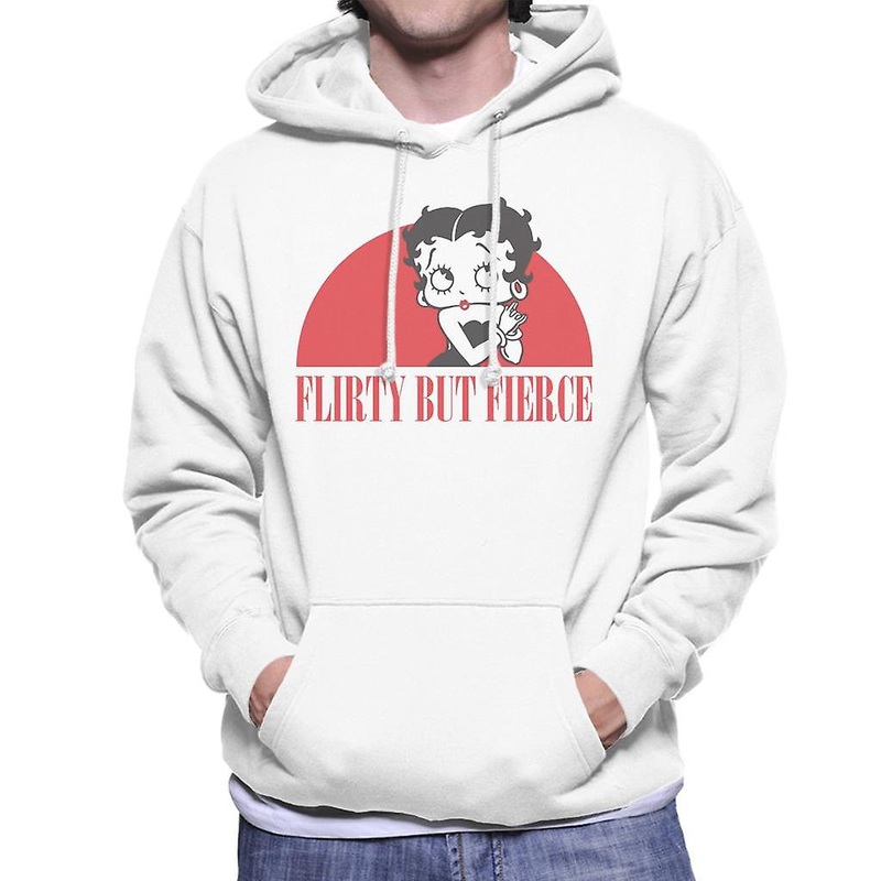 Betty Boop Confident Flirty But Fierce Men’s Hooded Sweatshirt