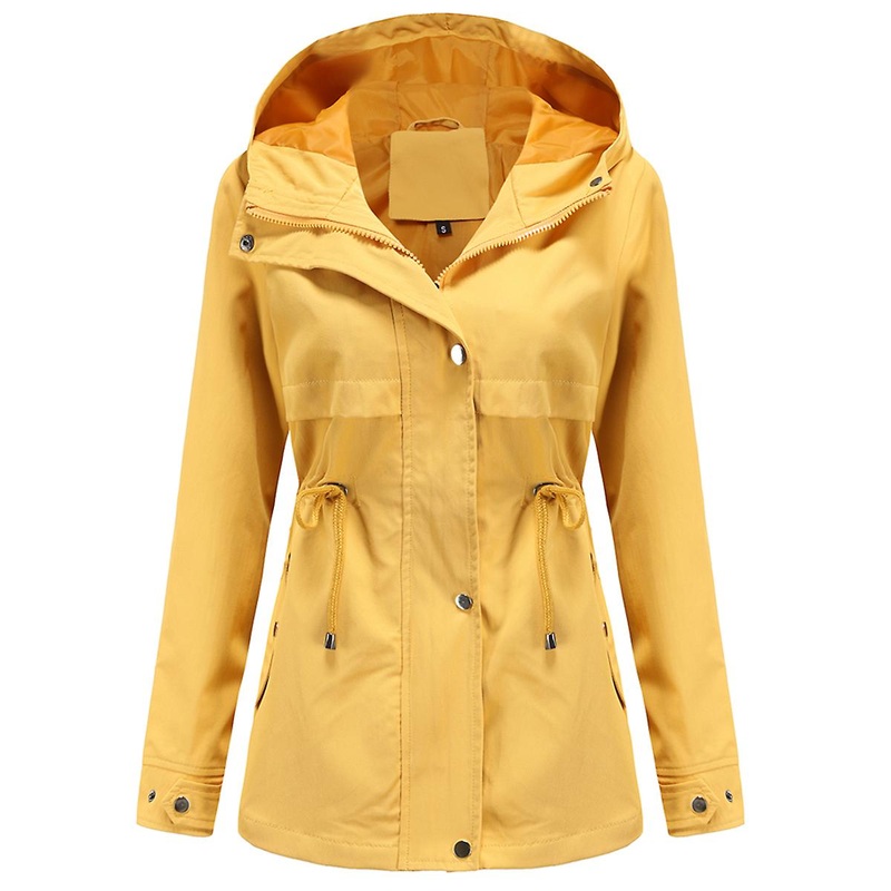 Cloudstyle Women’s Casual Solid Colour Mid Length Jacket
