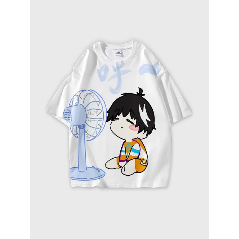 T-Shirt Short Sleeve Round Neck, Summer Casual Loose Graphic Tee, Unisex Nutclear Boom – MangaDex V1518