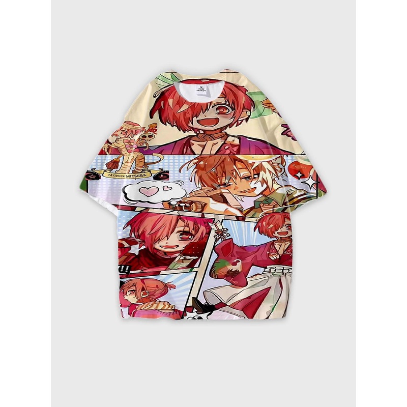 T-Shirt Short Sleeve Round Neck, Summer Casual Loose Graphic Tee, Unisex The Toilet-bound Hanako-kun W1284