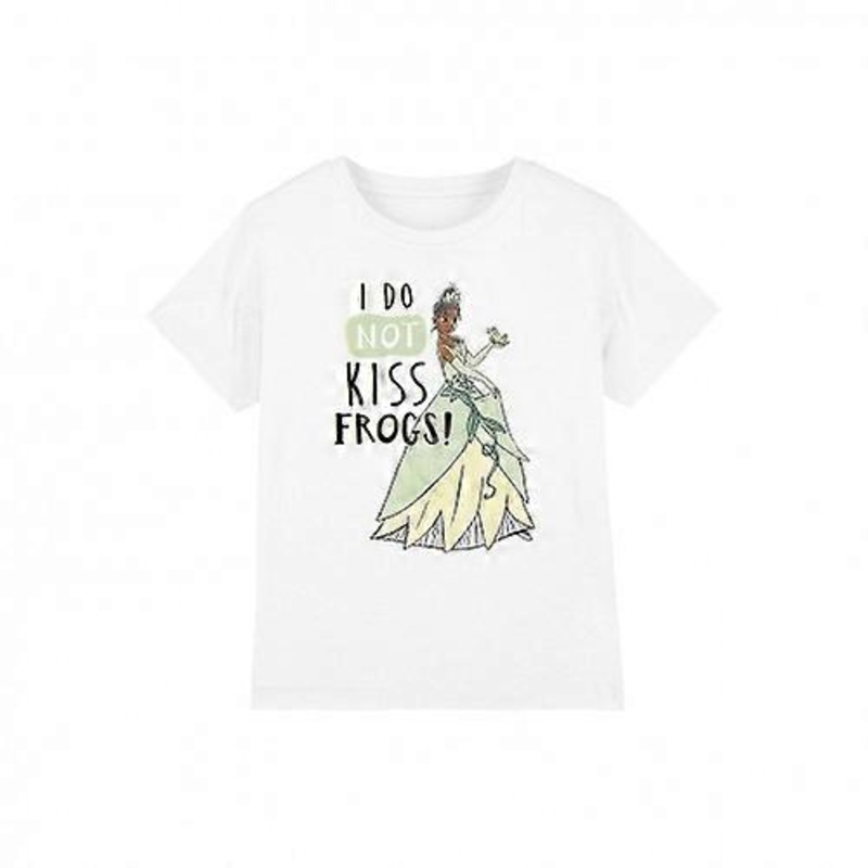 The Princess and the Frog Childrens/Kids Does Not Kiss Frogs Tiana T-Shirt