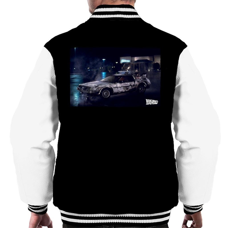 Back to the Future Delorean Cinematic Design Men’s Varsity Jacket