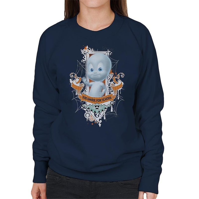 Casper The Friendly Ghost Too Ghoul For School Women’s Sweatshirt
