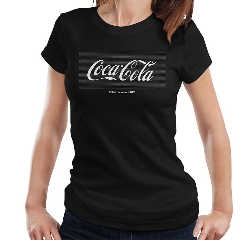 Coca Cola White Stripes Logo Women’s T-Shirt