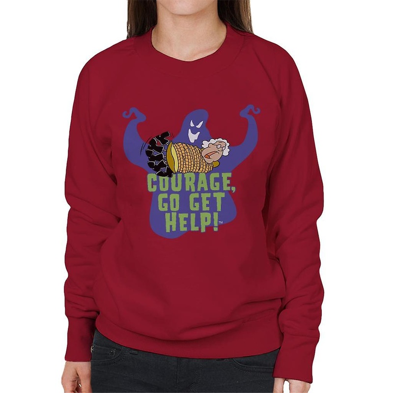 Courage The Cowardly Dog Halloween Muriel Go Get Help Women’s Sweatshirt