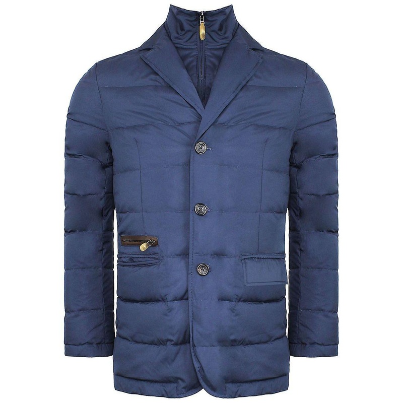 Hackett London Mayfair Quilted Down Bib Waistocat Mens Navy Jacket HM402362 595
