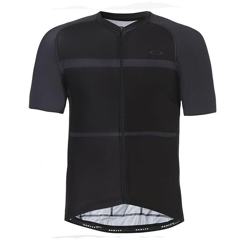 Oakley Short Sleeve Zip Up Black Mens Cycling T-Shirt 434144 02E